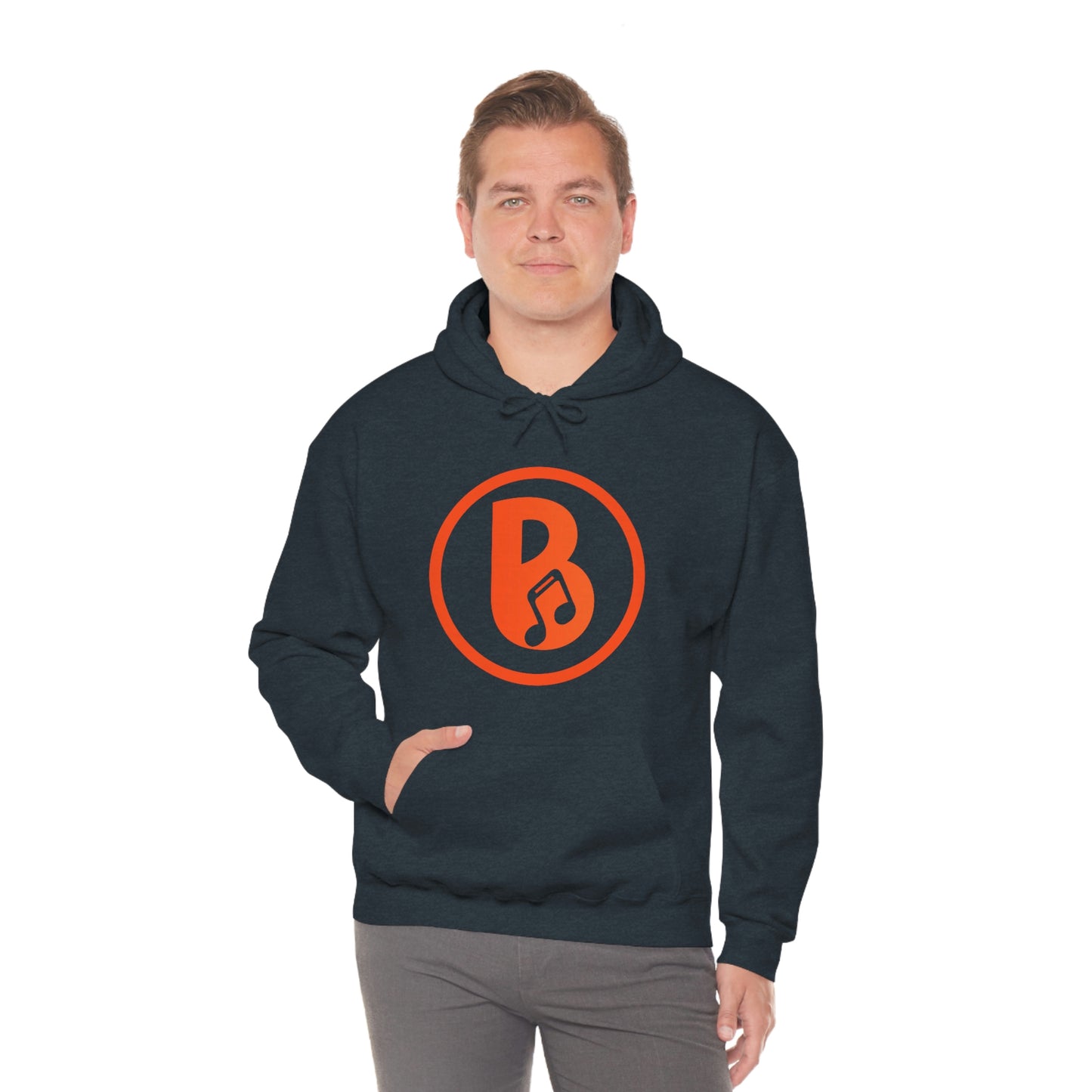 Banski B Logo Heavy Blend™ Hooded Sweatshirt