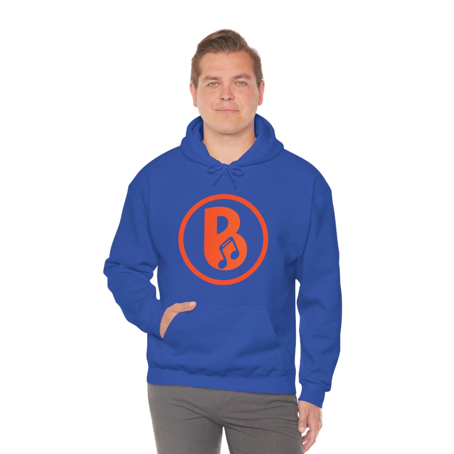 Banski B Logo Heavy Blend™ Hooded Sweatshirt