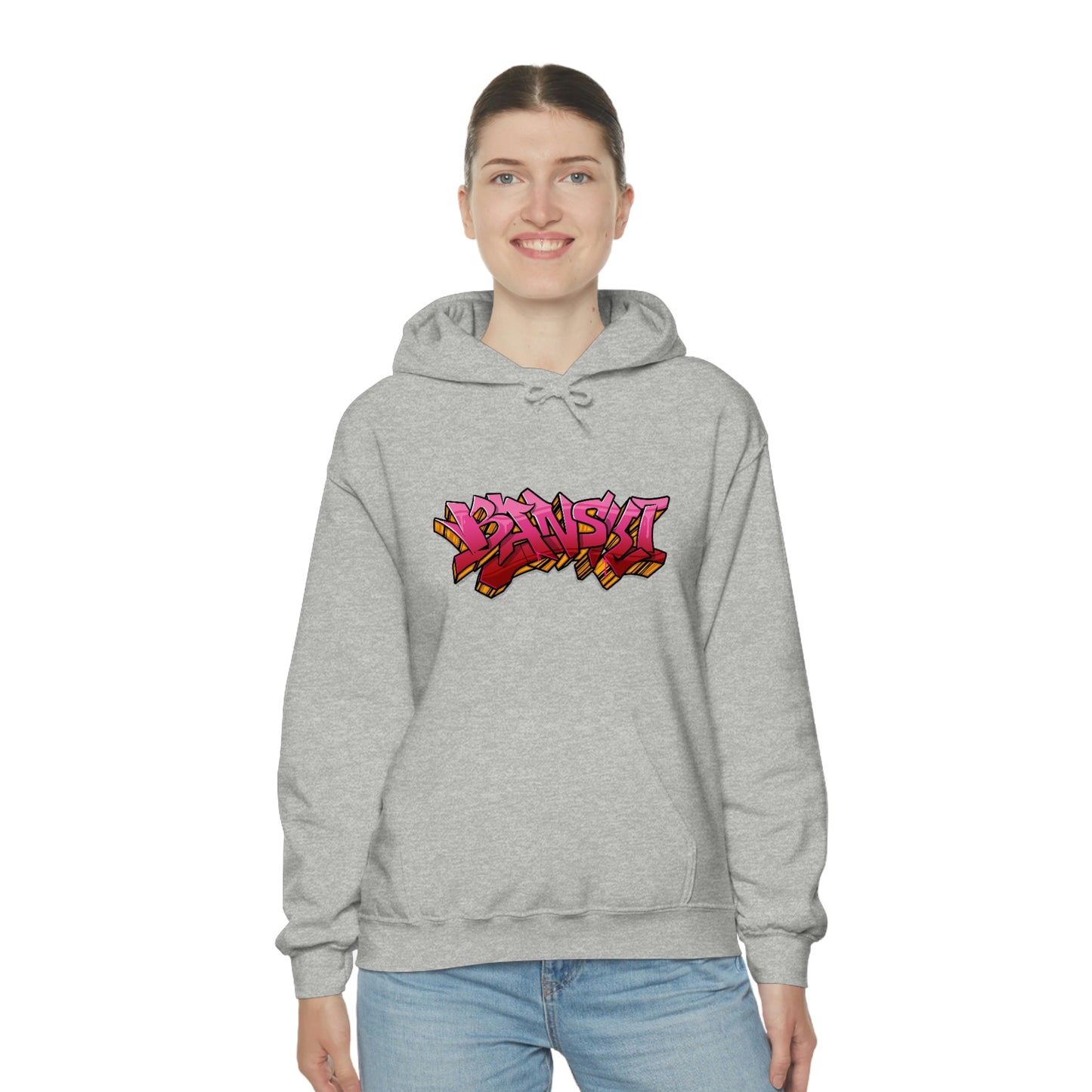 Banski Graffiti2 Heavy Blend™ Hooded Sweatshirt