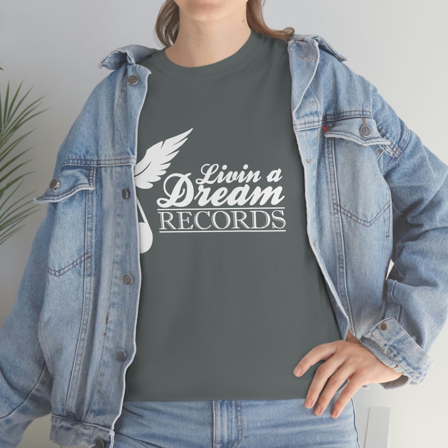 Livin A Dream Records Heavy Cotton Tee [White]
