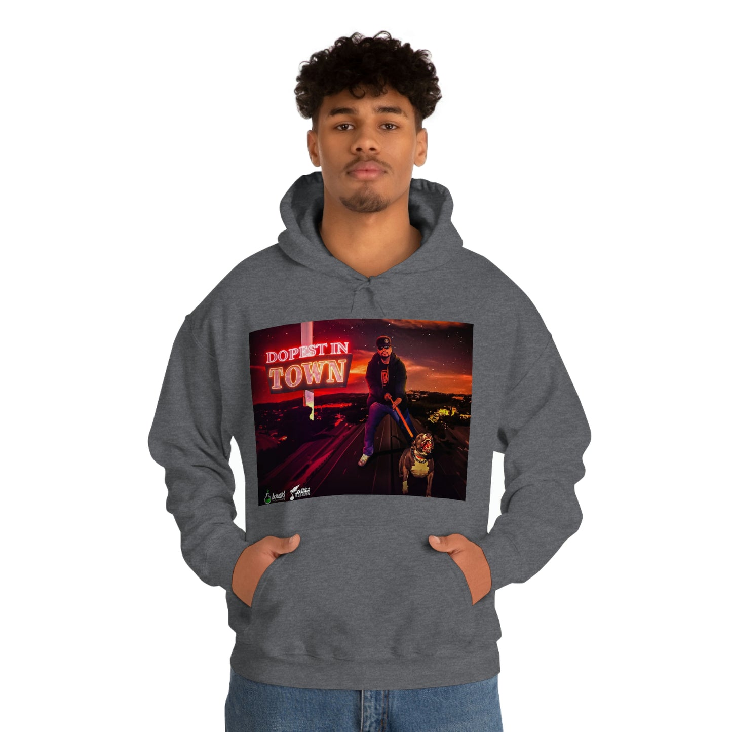 DOPEST IN TOWN Unisex Heavy Blend™ Hooded Sweatshirt