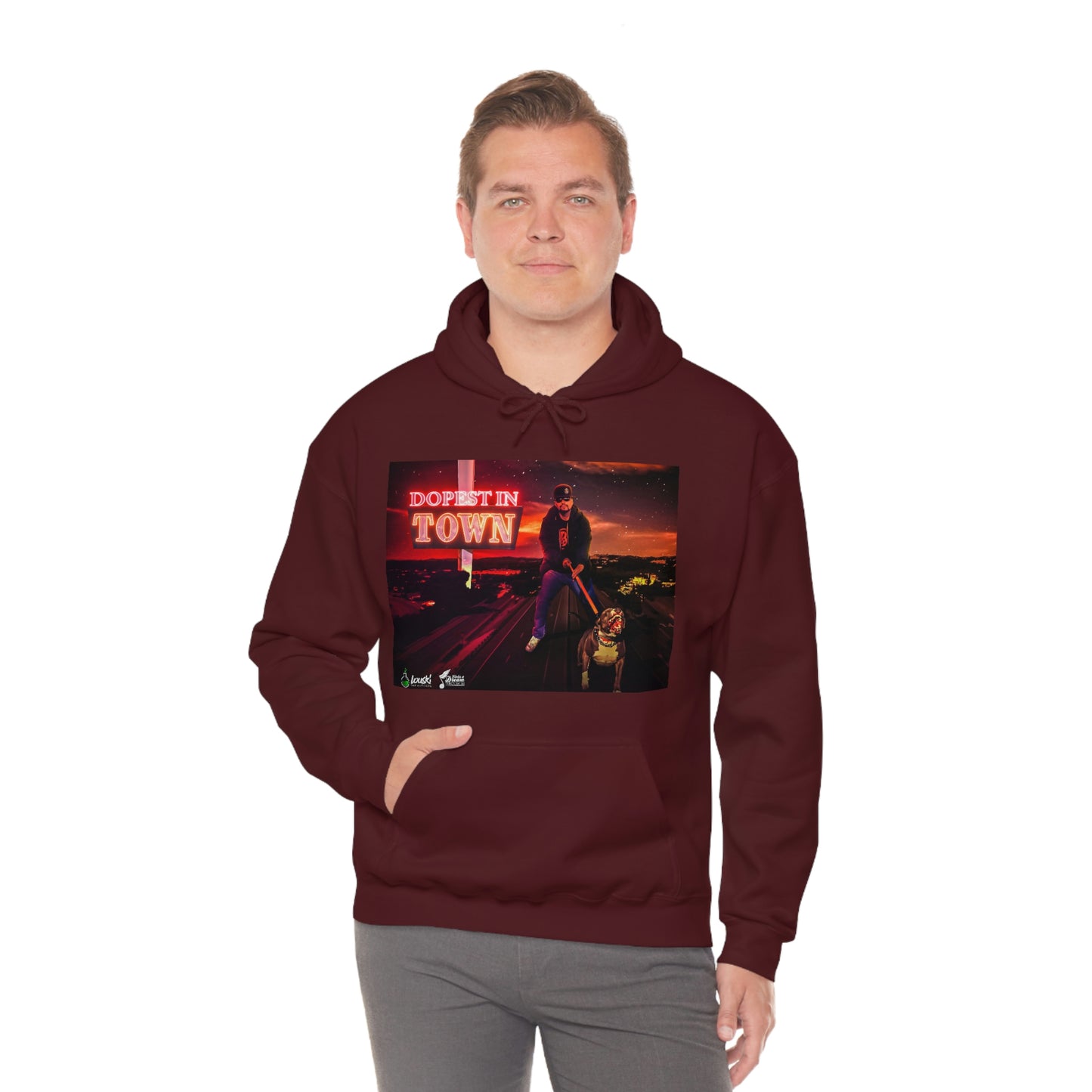 DOPEST IN TOWN Unisex Heavy Blend™ Hooded Sweatshirt