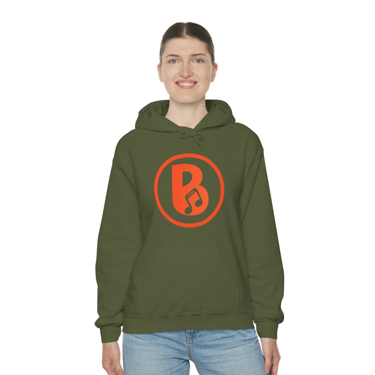 Banski B Logo Heavy Blend™ Hooded Sweatshirt