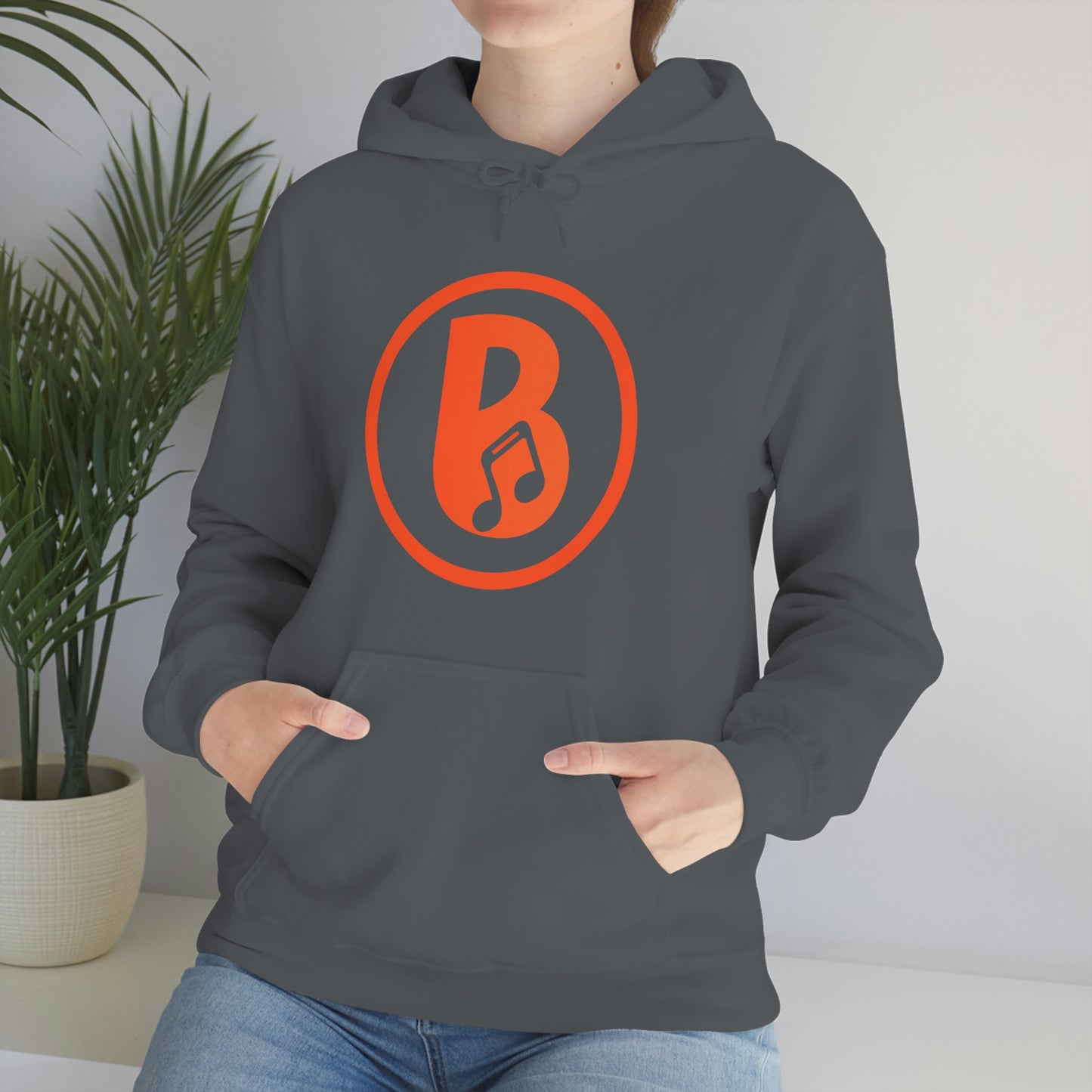 Banski B Logo Heavy Blend™ Hooded Sweatshirt
