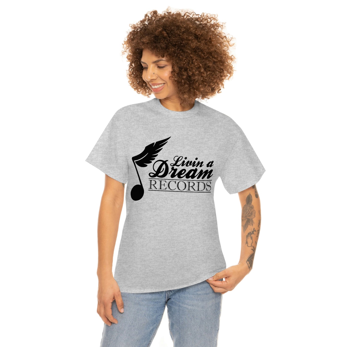 Livin A Dream Records Heavy Cotton Tee