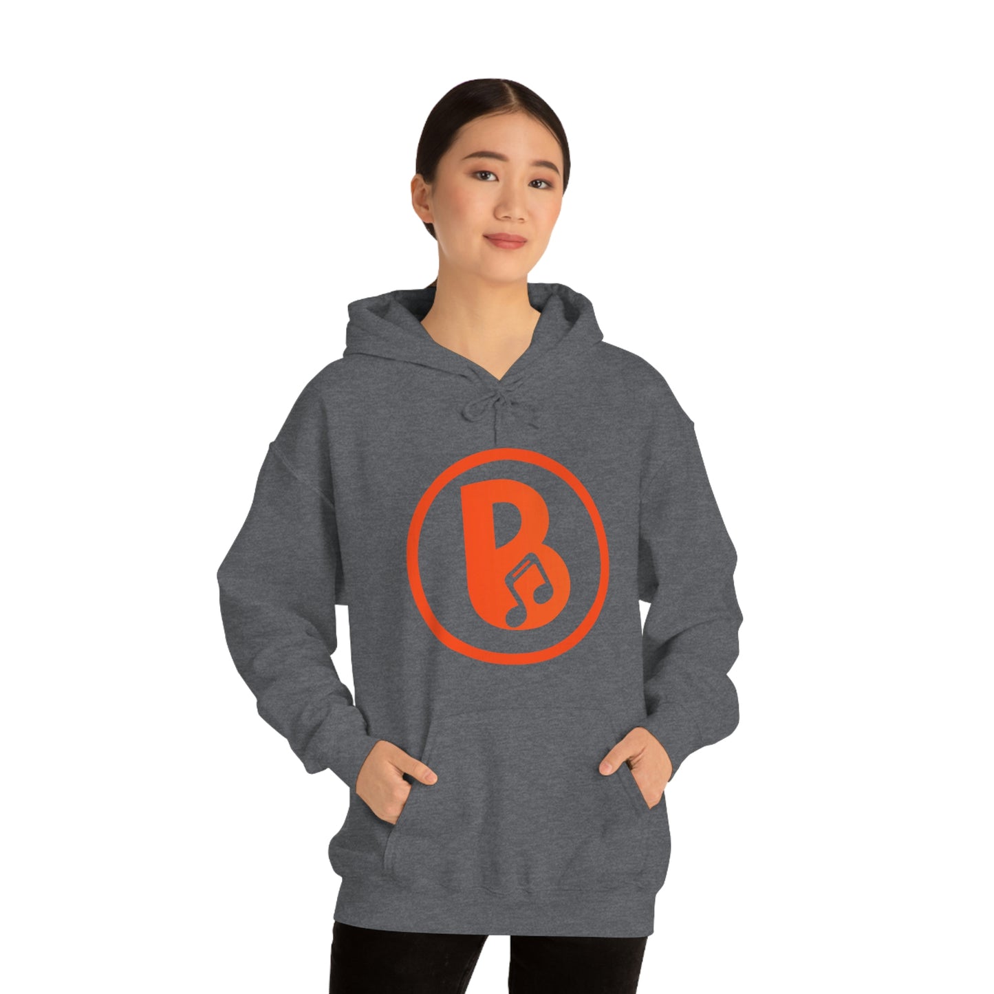 Banski B Logo Heavy Blend™ Hooded Sweatshirt