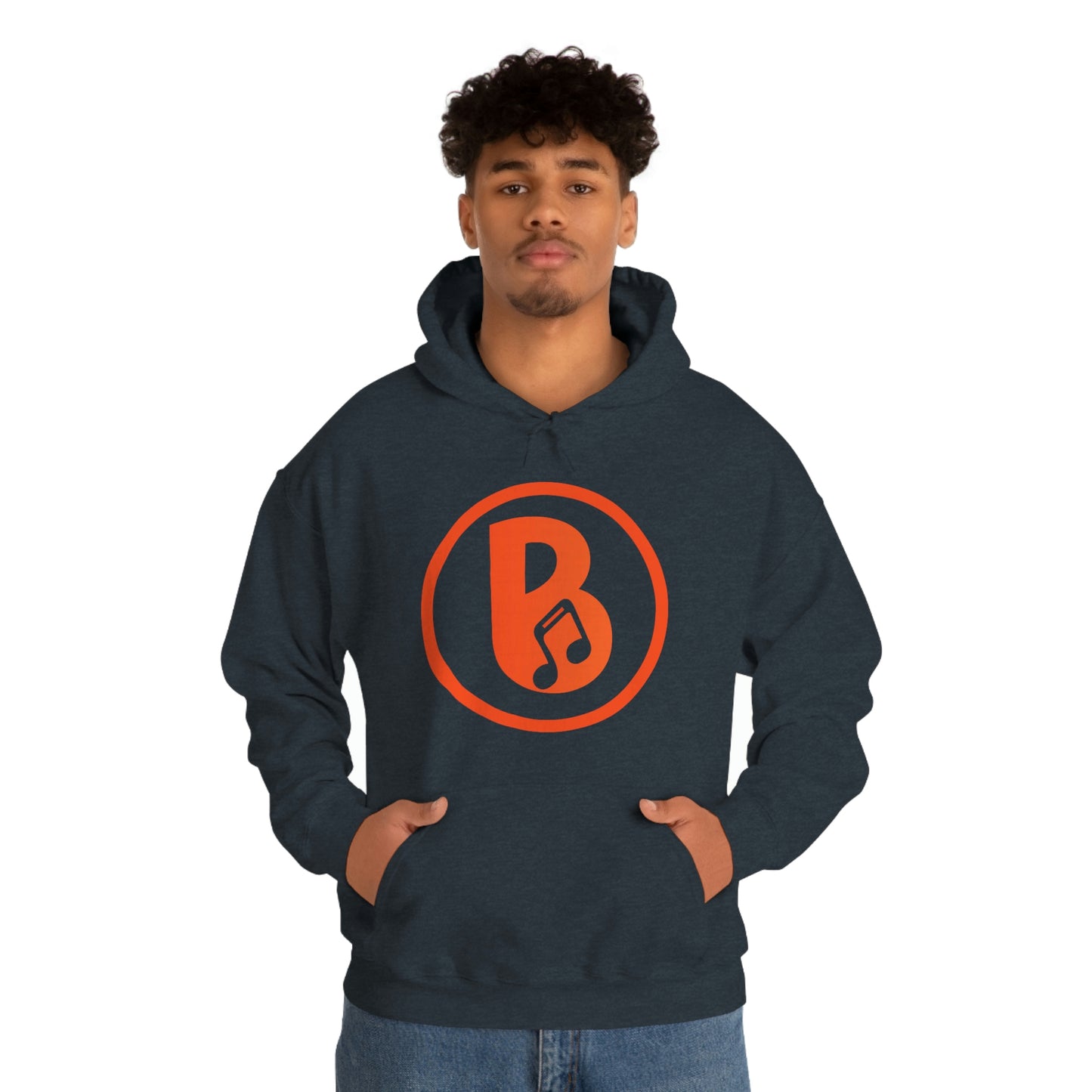 Banski B Logo Heavy Blend™ Hooded Sweatshirt