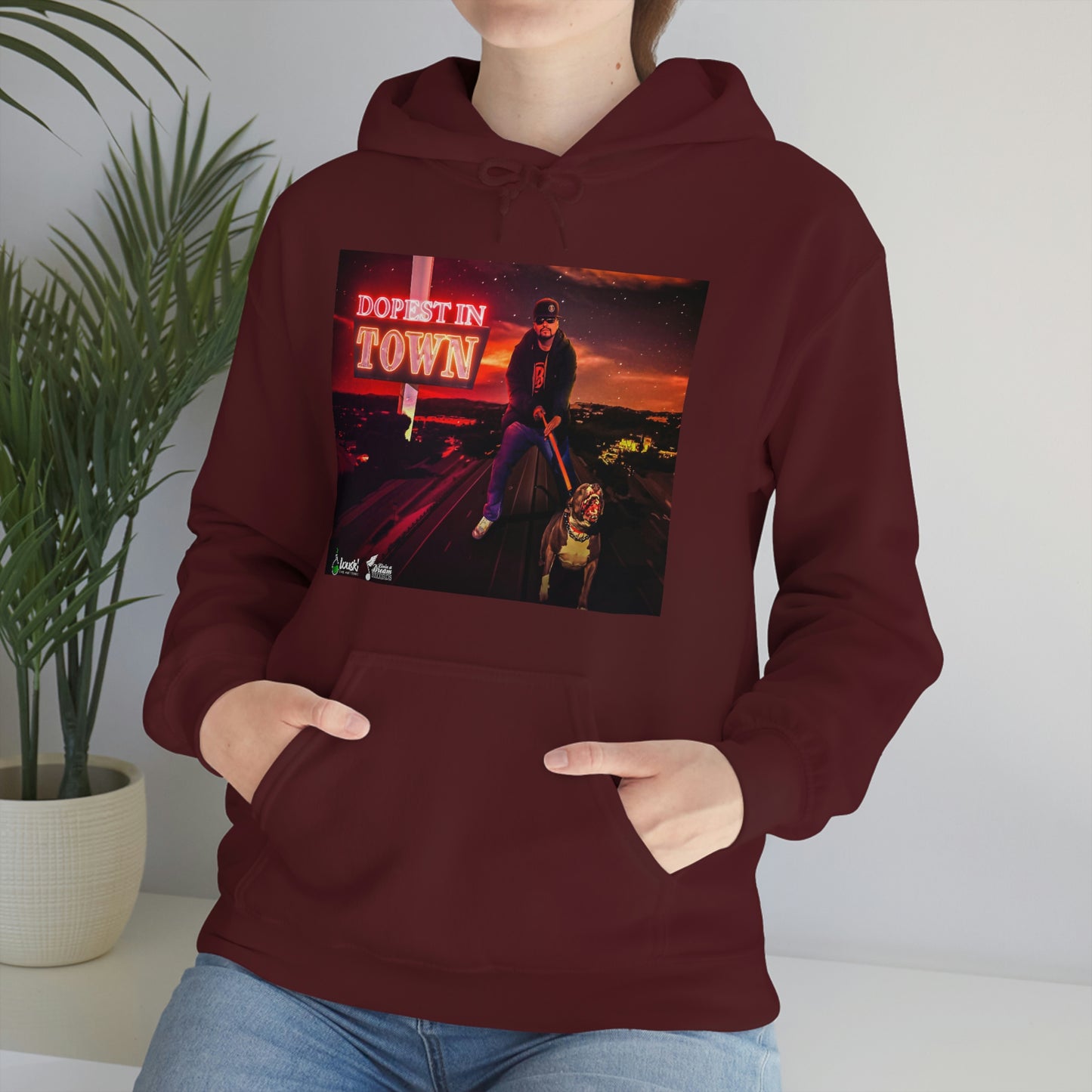 DOPEST IN TOWN Unisex Heavy Blend™ Hooded Sweatshirt