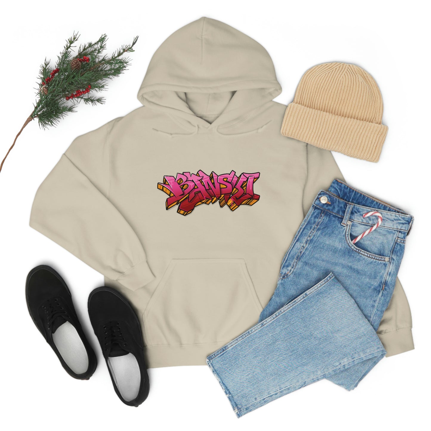 Banski Graffiti2 Heavy Blend™ Hooded Sweatshirt