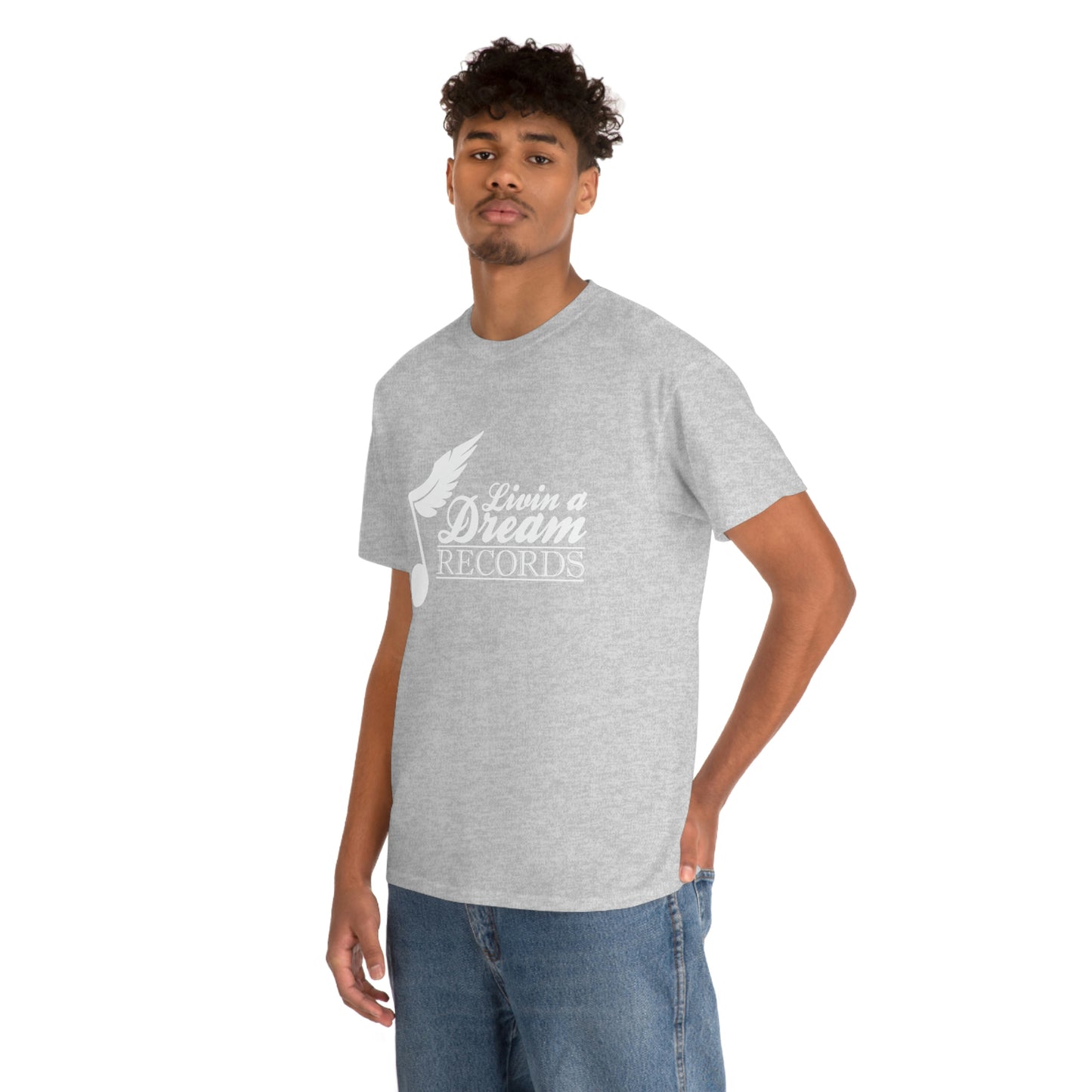 Livin A Dream Records Heavy Cotton Tee [White]