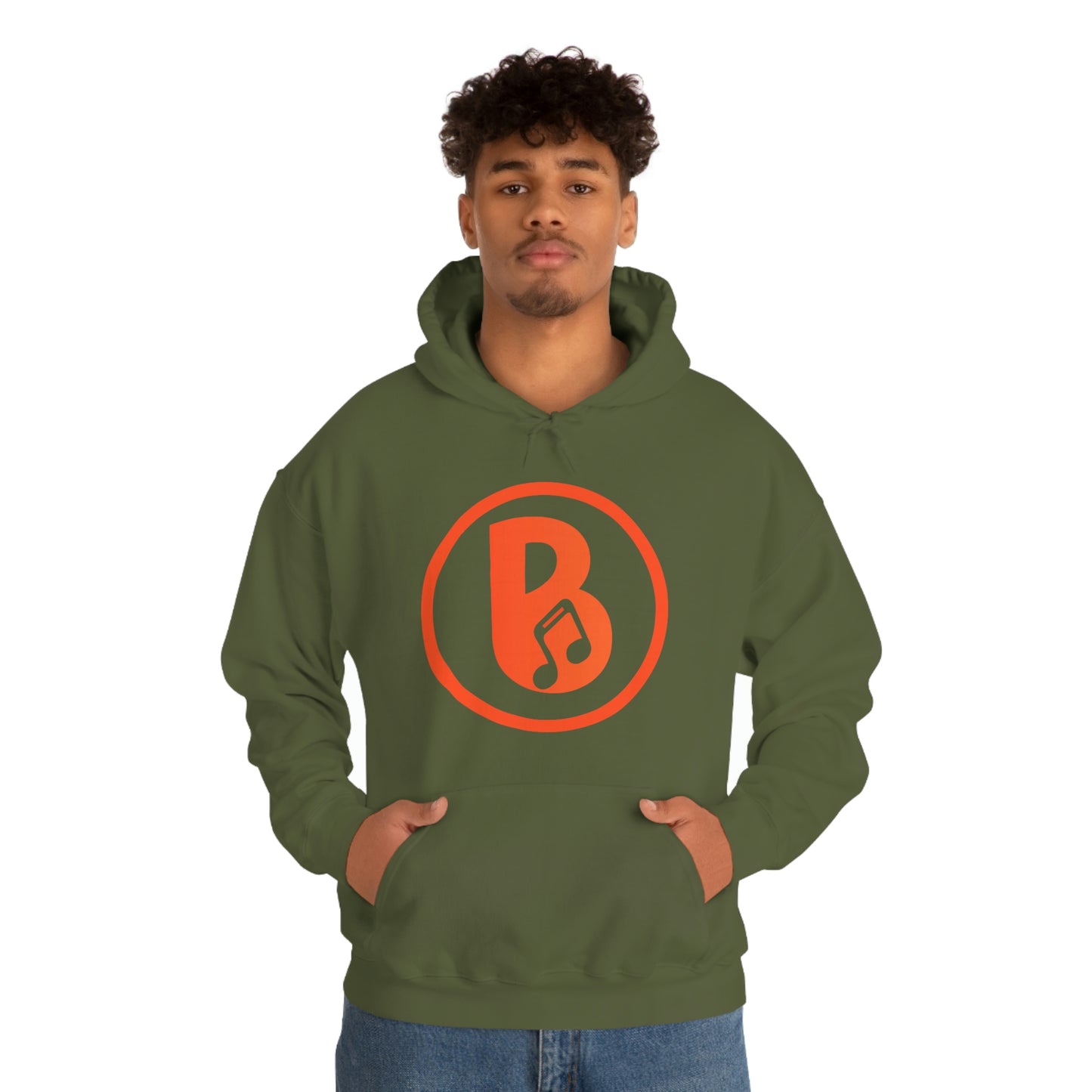 Banski B Logo Heavy Blend™ Hooded Sweatshirt