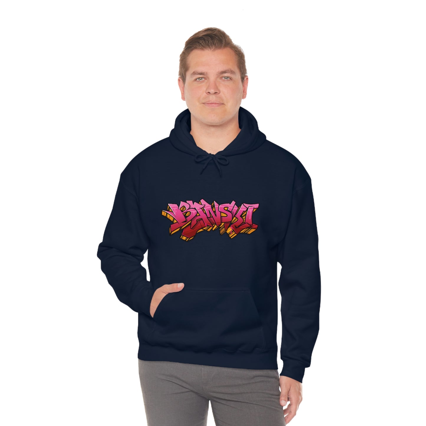 Banski Graffiti2 Heavy Blend™ Hooded Sweatshirt