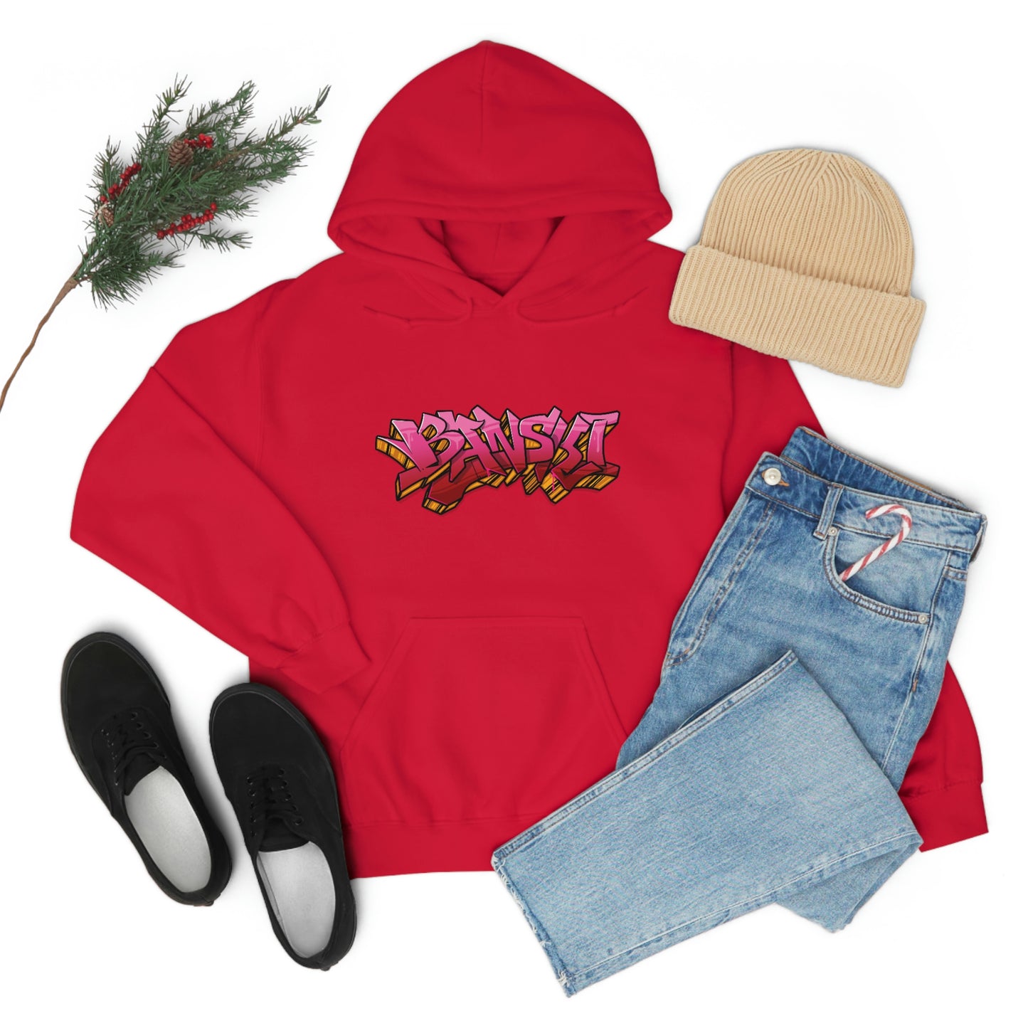 Banski Graffiti2 Heavy Blend™ Hooded Sweatshirt