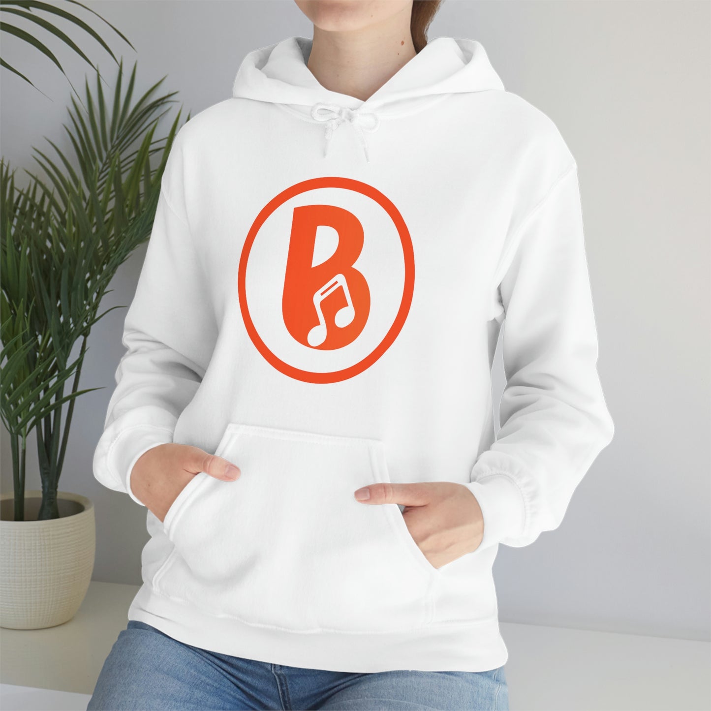 Banski B Logo Heavy Blend™ Hooded Sweatshirt