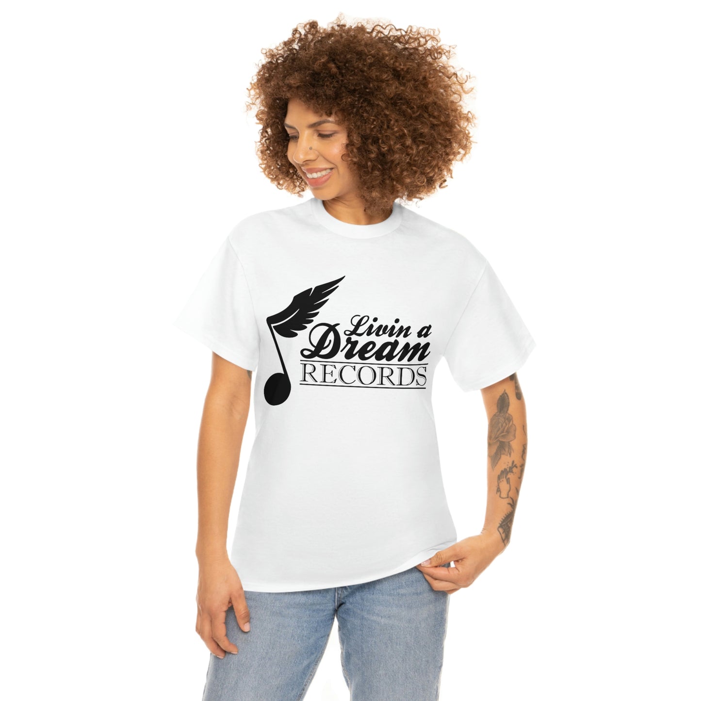 Livin A Dream Records Heavy Cotton Tee
