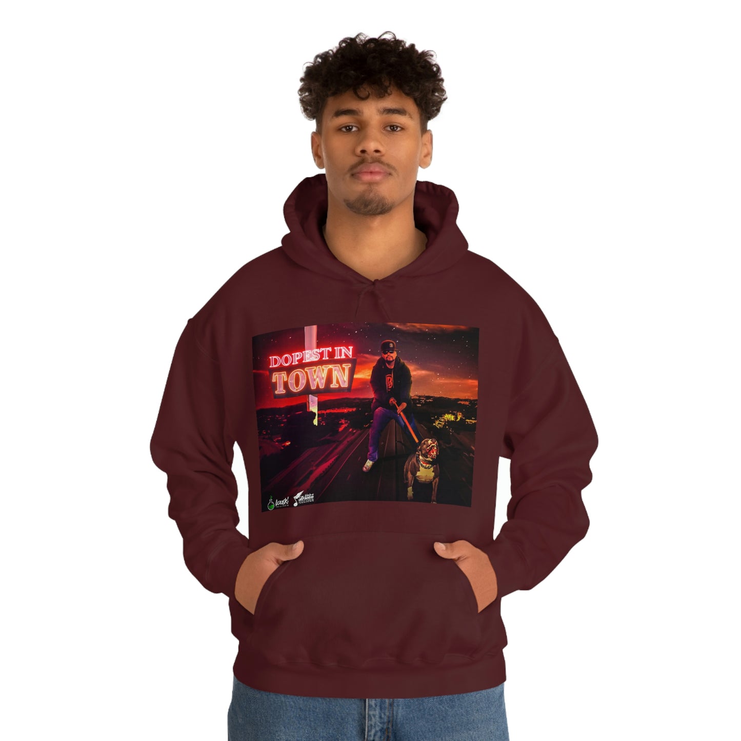 DOPEST IN TOWN Unisex Heavy Blend™ Hooded Sweatshirt