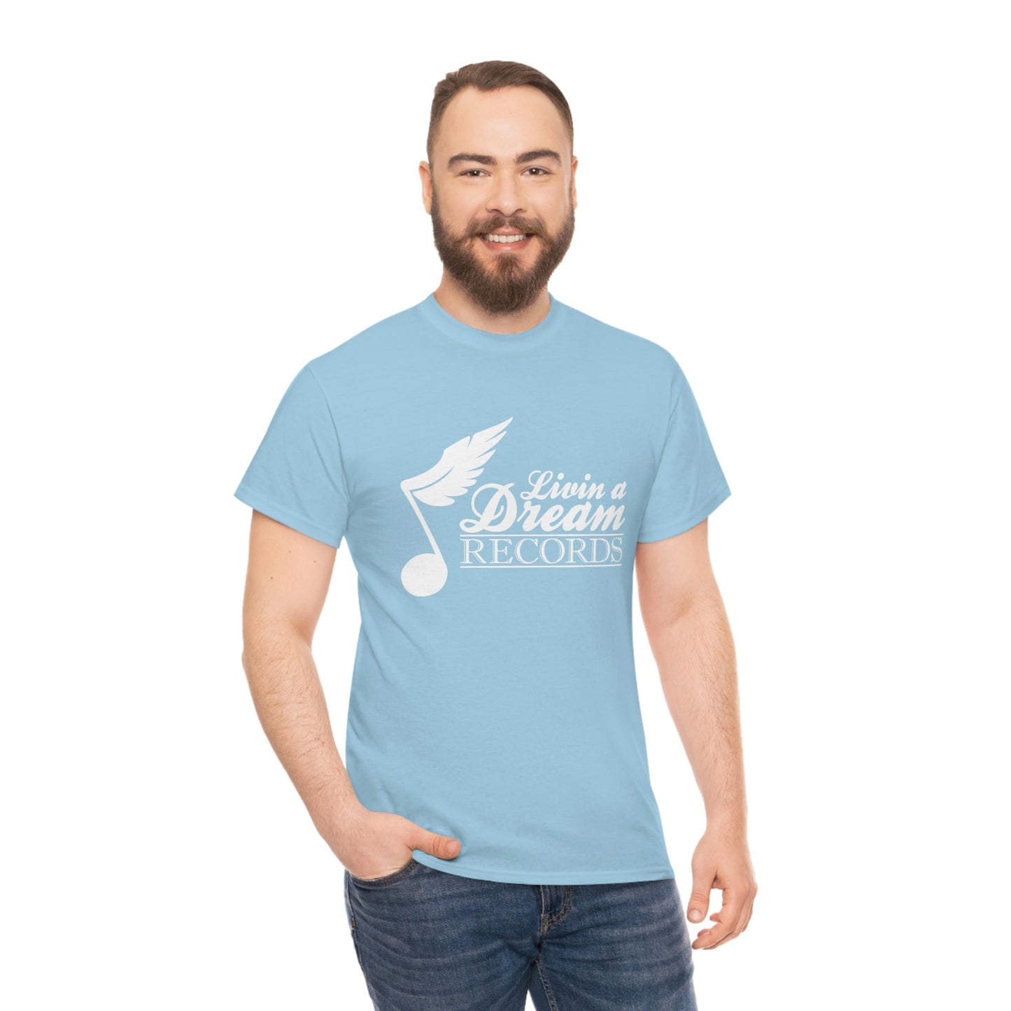 Livin A Dream Records Heavy Cotton Tee [White]
