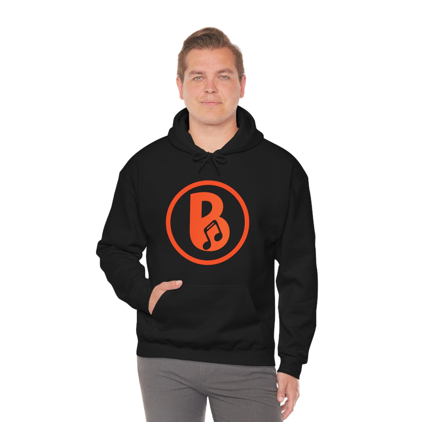Banski B Logo Heavy Blend™ Hooded Sweatshirt