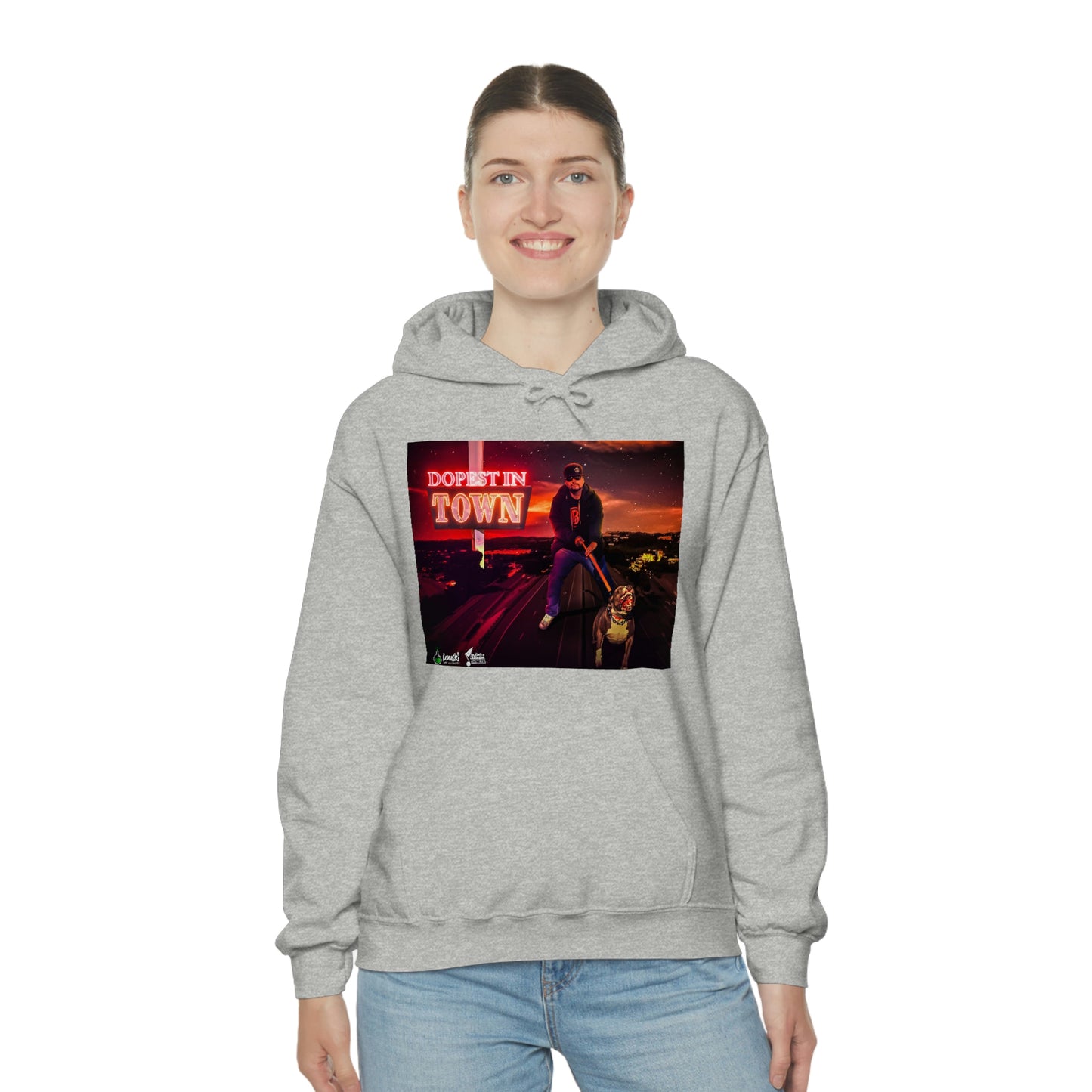 DOPEST IN TOWN Unisex Heavy Blend™ Hooded Sweatshirt