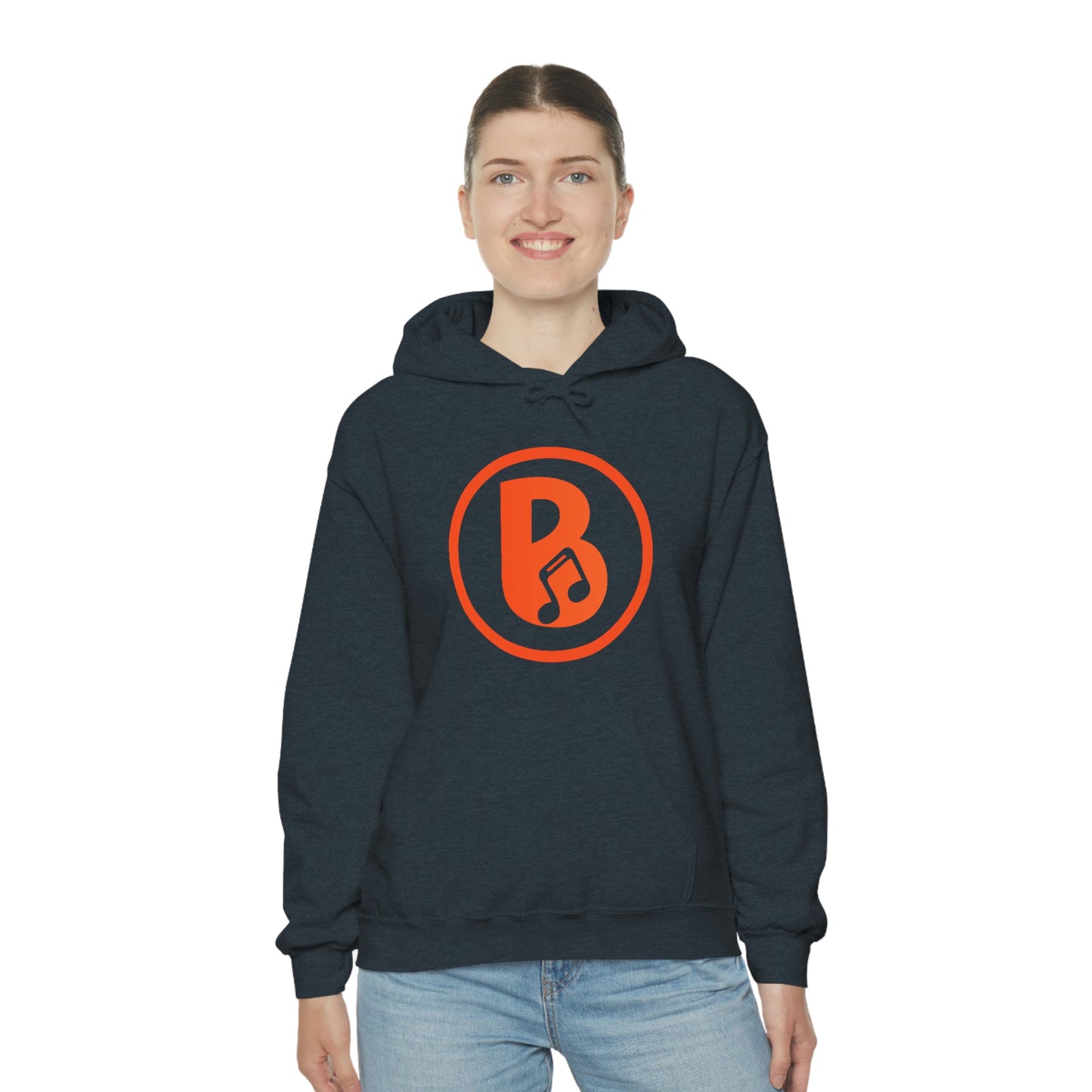 Banski B Logo Heavy Blend™ Hooded Sweatshirt